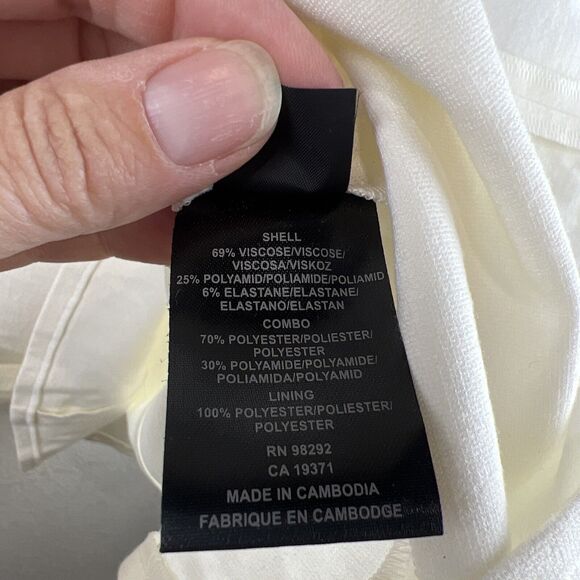 Tibi Dress Women 6 Color Block Ponte Black White Career Work Classic Mod Bold - Picture 10 of 15